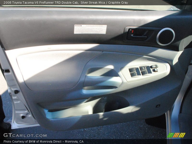 Silver Streak Mica / Graphite Gray 2008 Toyota Tacoma V6 PreRunner TRD Double Cab