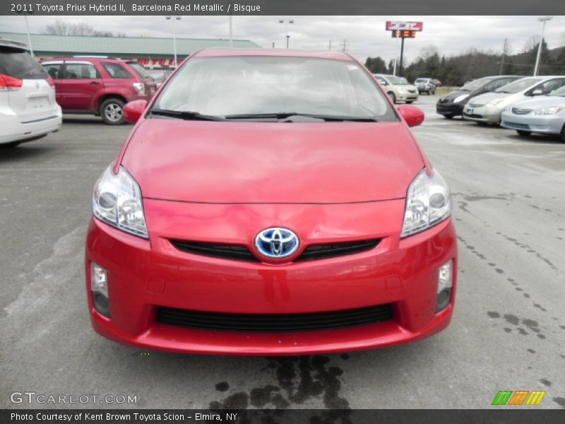 Barcelona Red Metallic / Bisque 2011 Toyota Prius Hybrid II