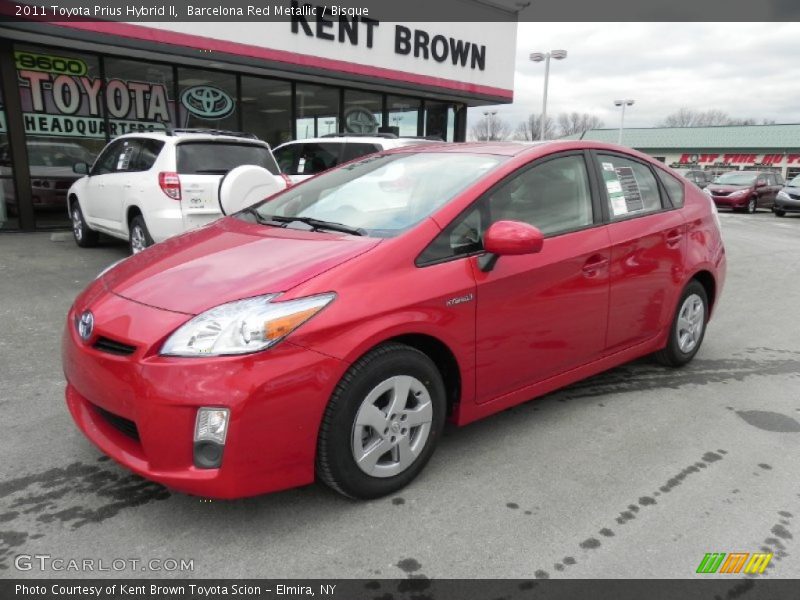 Barcelona Red Metallic / Bisque 2011 Toyota Prius Hybrid II