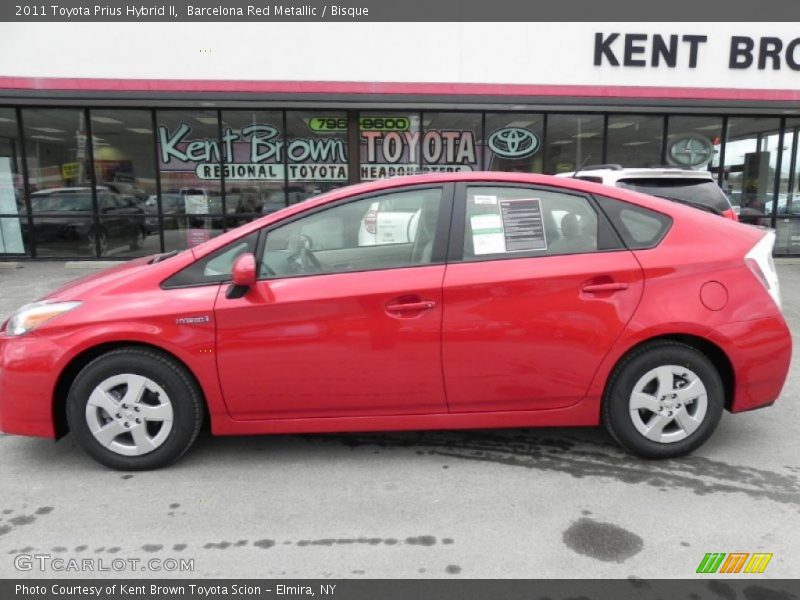 Barcelona Red Metallic / Bisque 2011 Toyota Prius Hybrid II