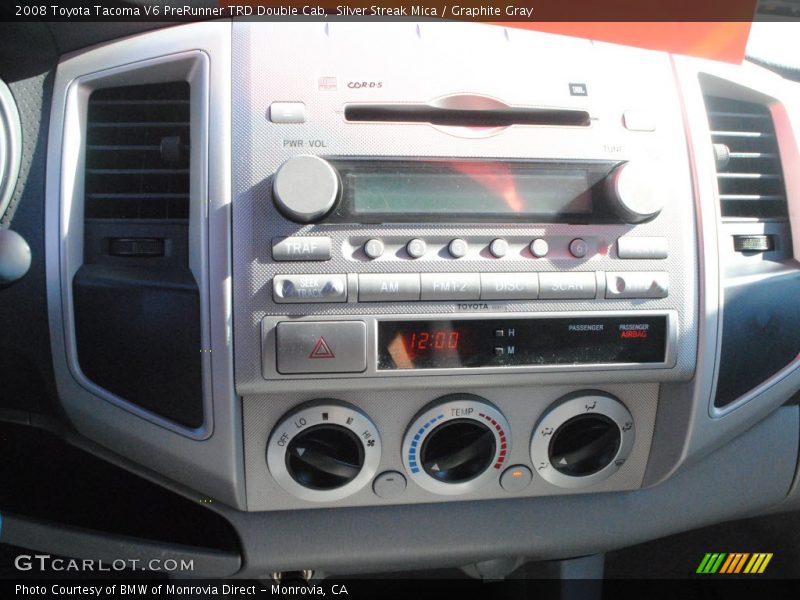 Silver Streak Mica / Graphite Gray 2008 Toyota Tacoma V6 PreRunner TRD Double Cab