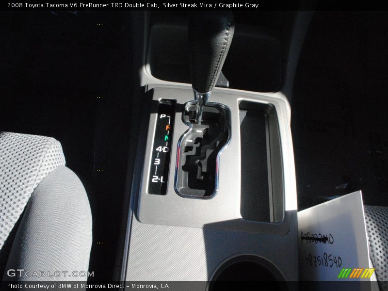 Silver Streak Mica / Graphite Gray 2008 Toyota Tacoma V6 PreRunner TRD Double Cab