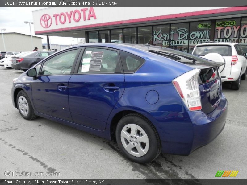 Blue Ribbon Metallic / Dark Gray 2011 Toyota Prius Hybrid III