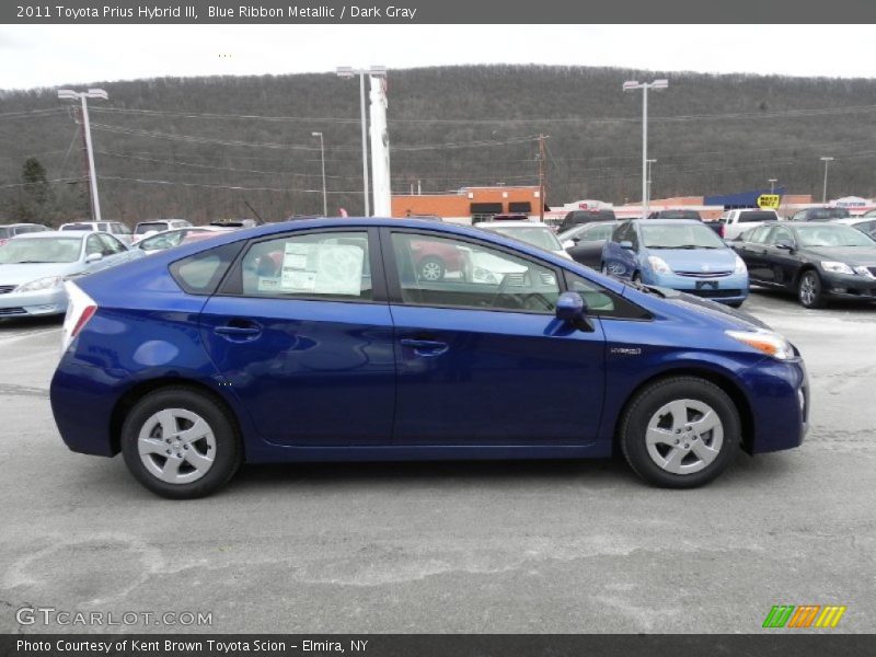 Blue Ribbon Metallic / Dark Gray 2011 Toyota Prius Hybrid III
