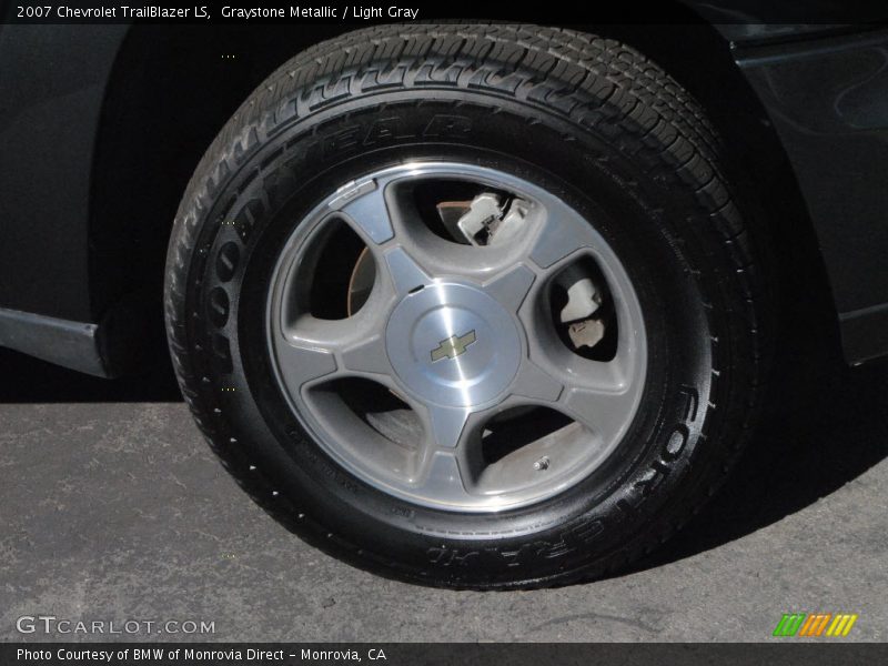 Graystone Metallic / Light Gray 2007 Chevrolet TrailBlazer LS