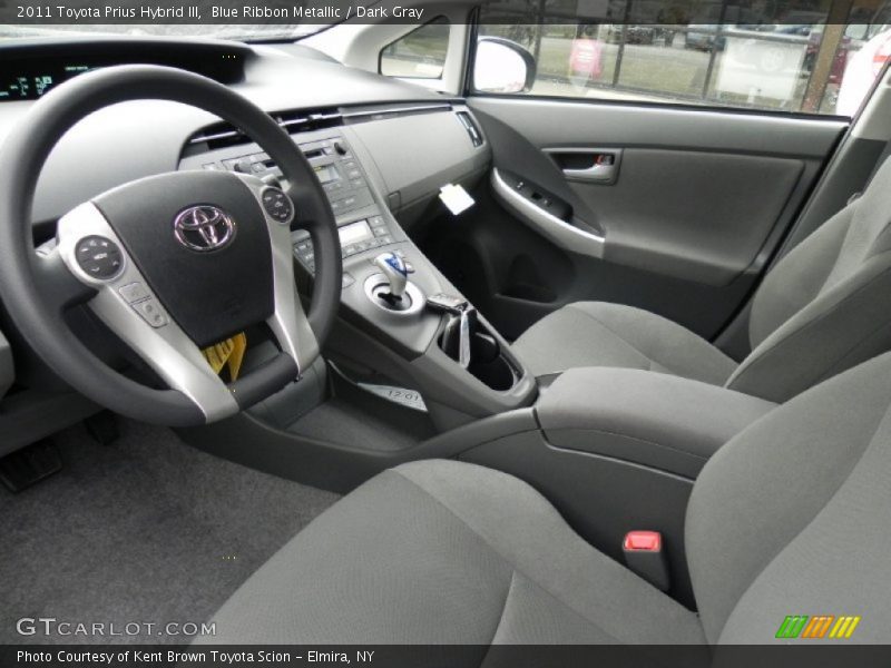 Blue Ribbon Metallic / Dark Gray 2011 Toyota Prius Hybrid III