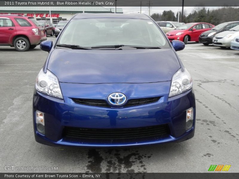 Blue Ribbon Metallic / Dark Gray 2011 Toyota Prius Hybrid III