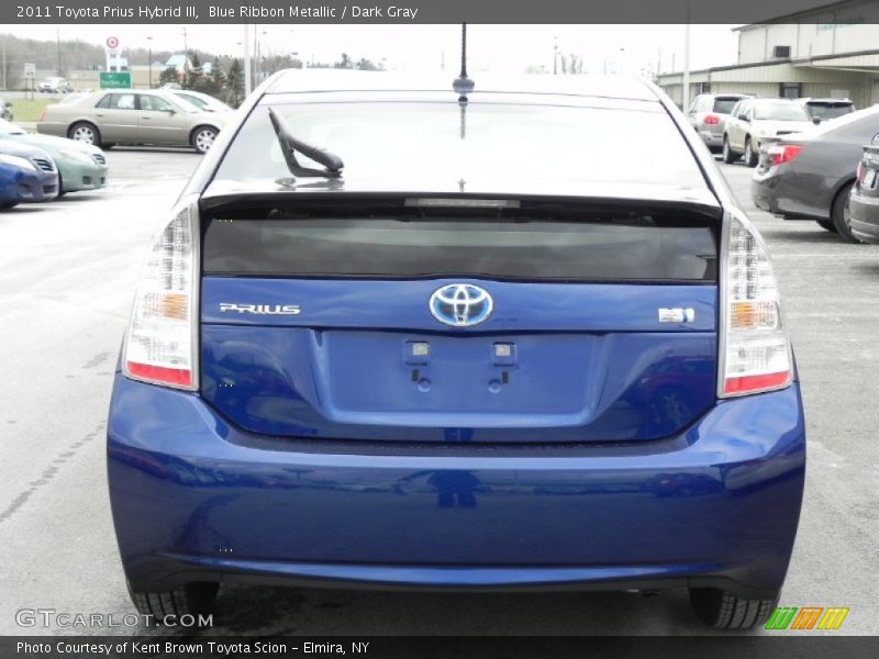 Blue Ribbon Metallic / Dark Gray 2011 Toyota Prius Hybrid III