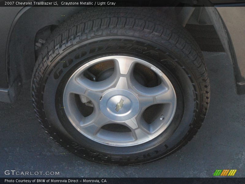 Graystone Metallic / Light Gray 2007 Chevrolet TrailBlazer LS