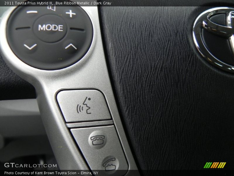 Blue Ribbon Metallic / Dark Gray 2011 Toyota Prius Hybrid III