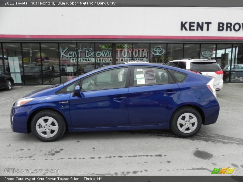 Blue Ribbon Metallic / Dark Gray 2011 Toyota Prius Hybrid III