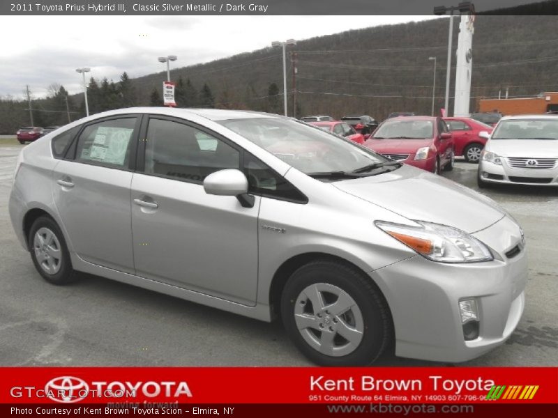 Classic Silver Metallic / Dark Gray 2011 Toyota Prius Hybrid III