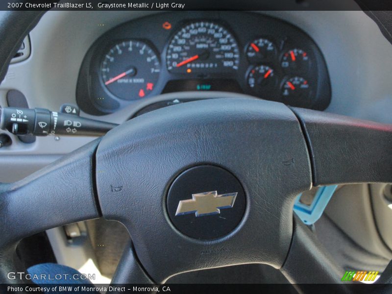 Graystone Metallic / Light Gray 2007 Chevrolet TrailBlazer LS