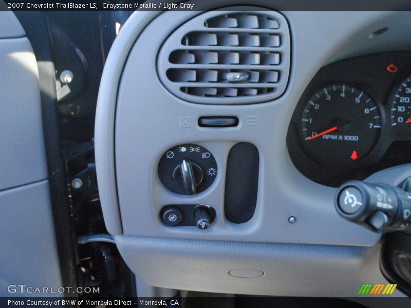 Graystone Metallic / Light Gray 2007 Chevrolet TrailBlazer LS
