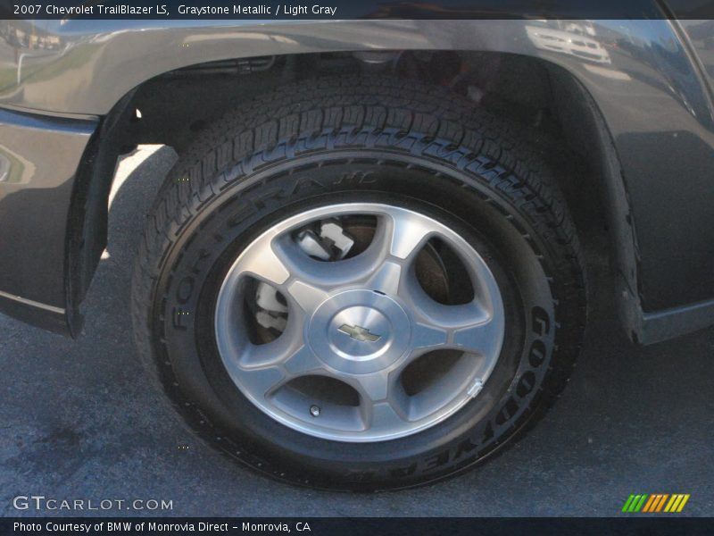 Graystone Metallic / Light Gray 2007 Chevrolet TrailBlazer LS