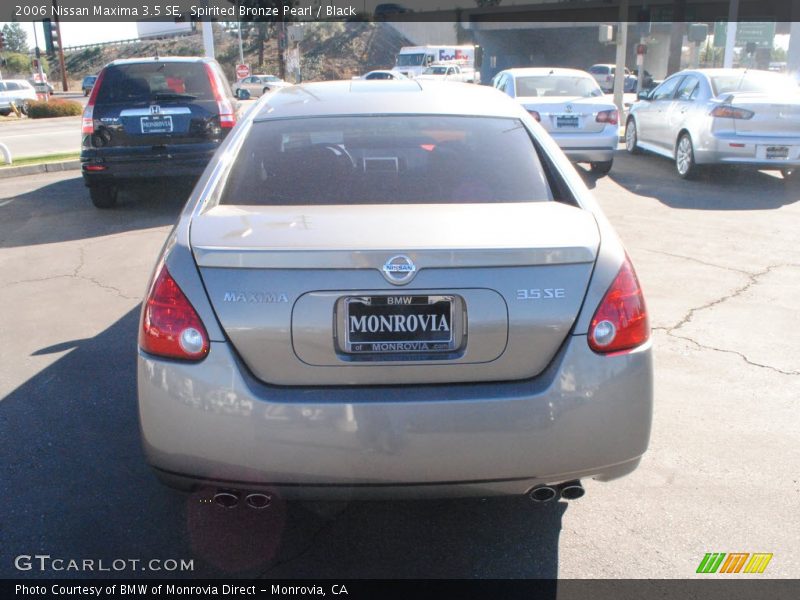 Spirited Bronze Pearl / Black 2006 Nissan Maxima 3.5 SE