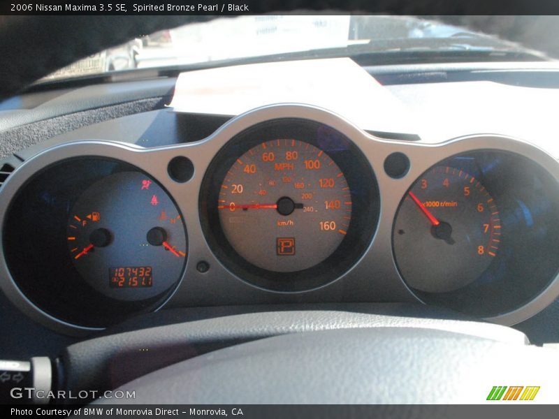 Spirited Bronze Pearl / Black 2006 Nissan Maxima 3.5 SE