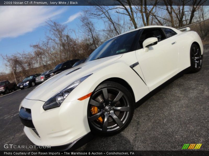 Ivory White / Black 2009 Nissan GT-R Premium