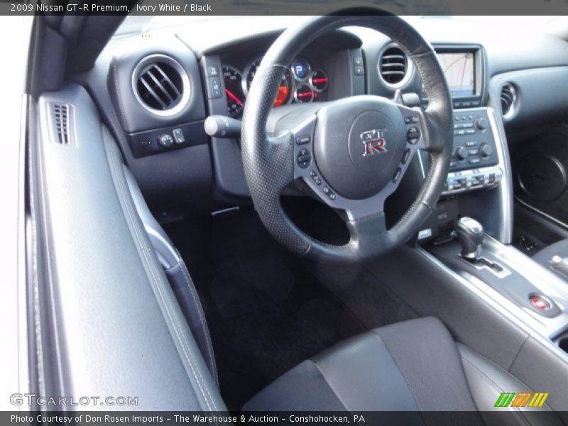 Ivory White / Black 2009 Nissan GT-R Premium