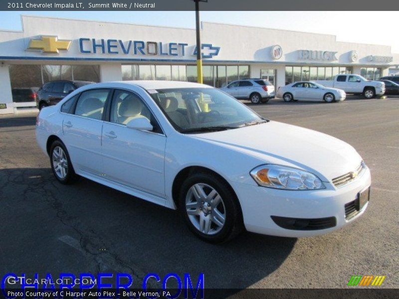 Summit White / Neutral 2011 Chevrolet Impala LT