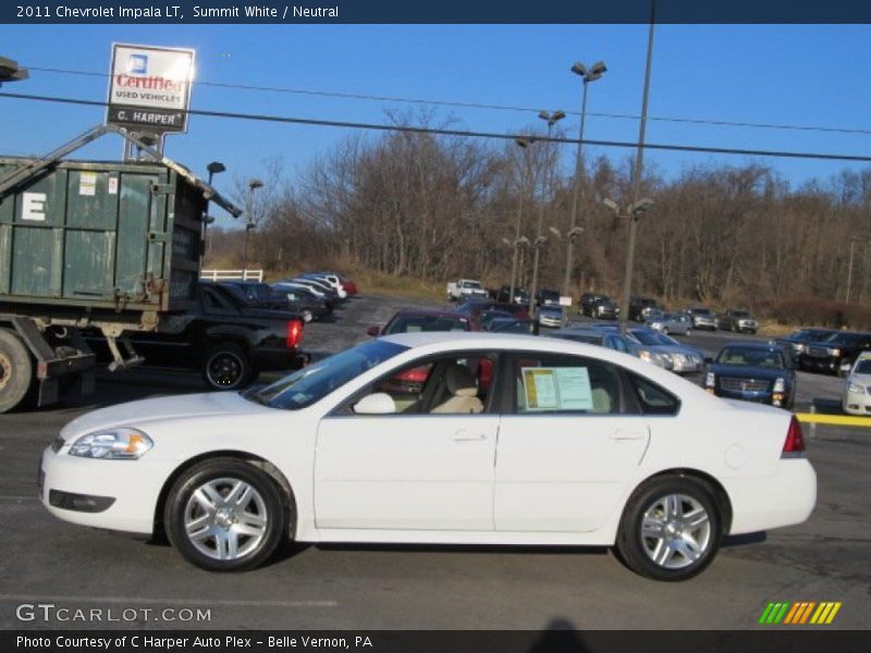 Summit White / Neutral 2011 Chevrolet Impala LT