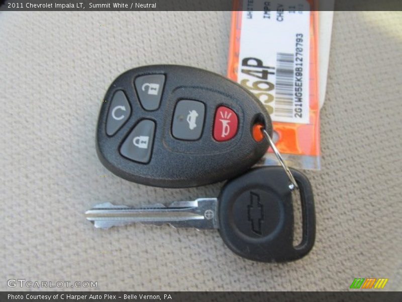 Summit White / Neutral 2011 Chevrolet Impala LT