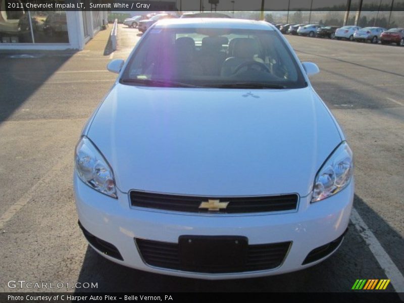 Summit White / Gray 2011 Chevrolet Impala LT