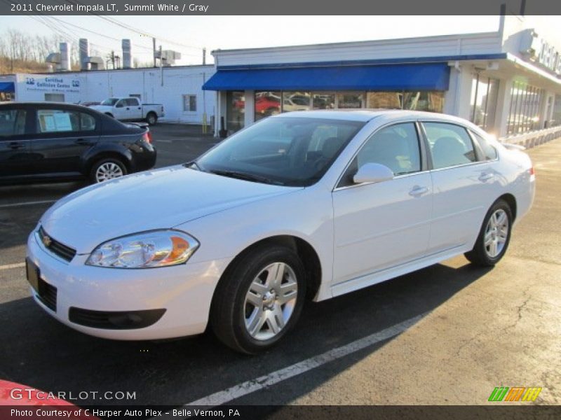Summit White / Gray 2011 Chevrolet Impala LT