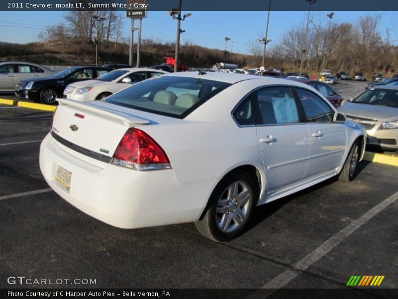Summit White / Gray 2011 Chevrolet Impala LT