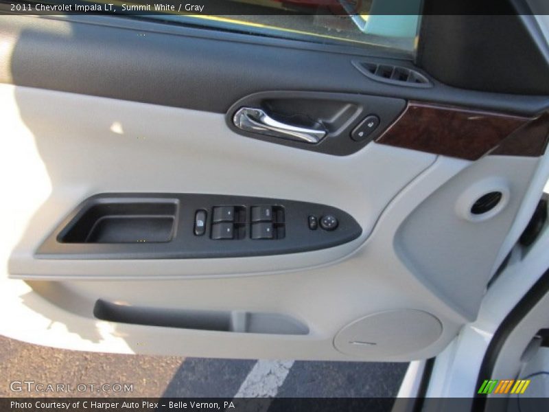 Summit White / Gray 2011 Chevrolet Impala LT