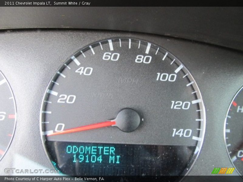 Summit White / Gray 2011 Chevrolet Impala LT