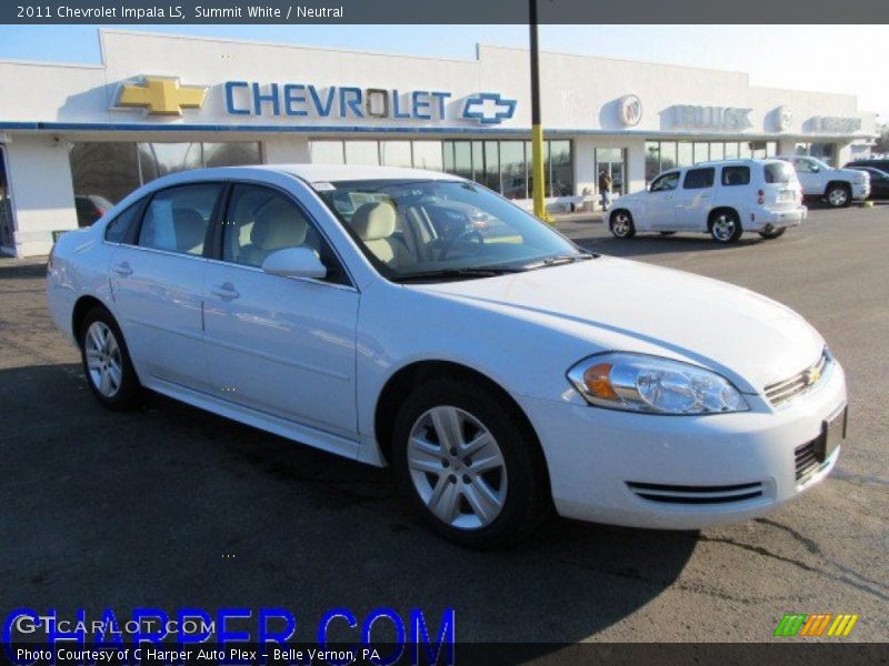 Summit White / Neutral 2011 Chevrolet Impala LS