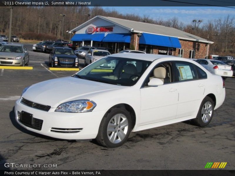 Summit White / Neutral 2011 Chevrolet Impala LS