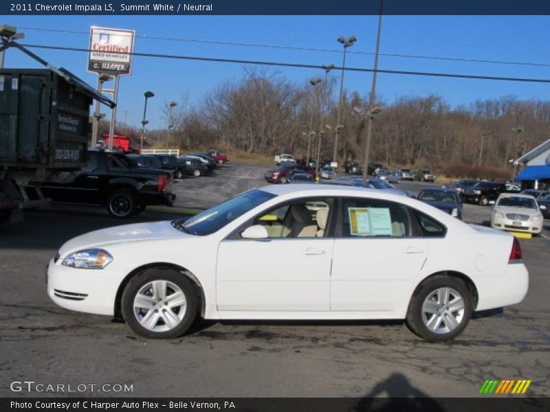 Summit White / Neutral 2011 Chevrolet Impala LS