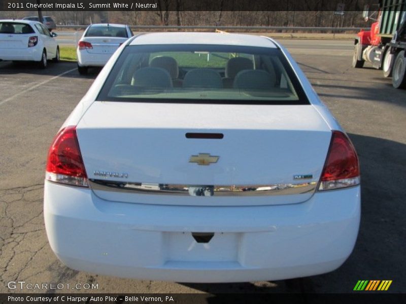 Summit White / Neutral 2011 Chevrolet Impala LS