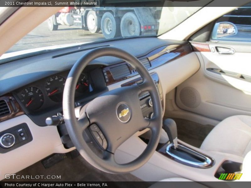 Summit White / Neutral 2011 Chevrolet Impala LS