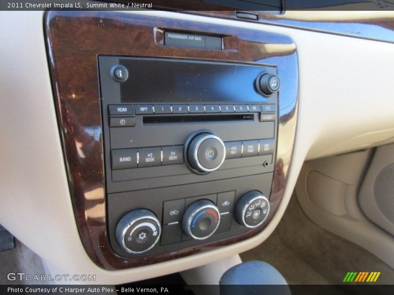 Summit White / Neutral 2011 Chevrolet Impala LS
