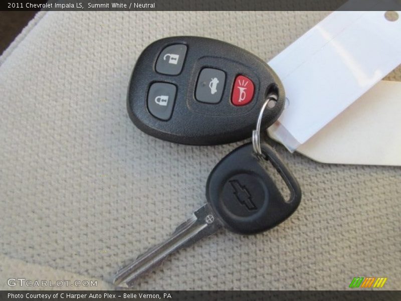Summit White / Neutral 2011 Chevrolet Impala LS