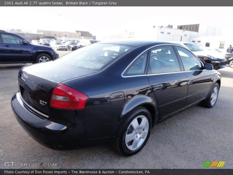 Brilliant Black / Tungsten Grey 2001 Audi A6 2.7T quattro Sedan