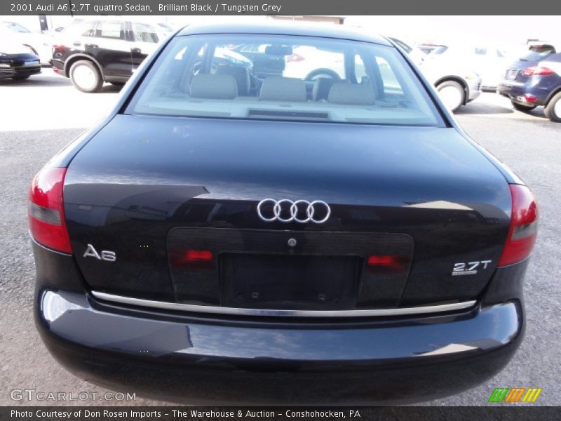 Brilliant Black / Tungsten Grey 2001 Audi A6 2.7T quattro Sedan