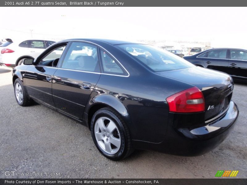 Brilliant Black / Tungsten Grey 2001 Audi A6 2.7T quattro Sedan