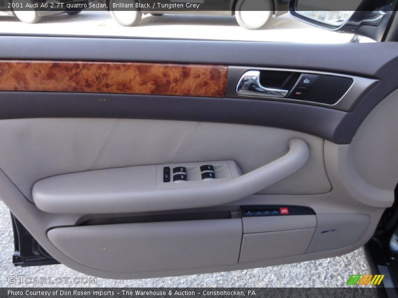 Brilliant Black / Tungsten Grey 2001 Audi A6 2.7T quattro Sedan