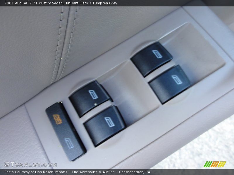 Brilliant Black / Tungsten Grey 2001 Audi A6 2.7T quattro Sedan