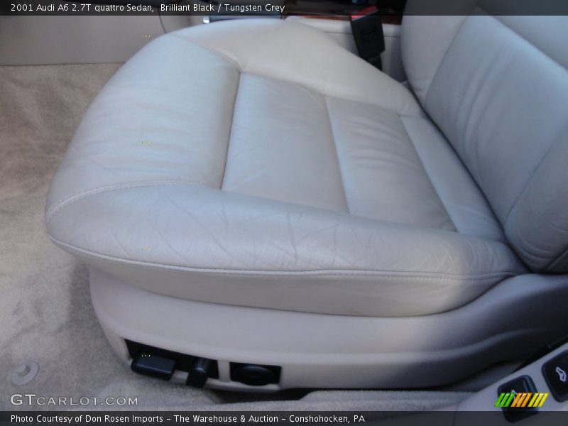 Brilliant Black / Tungsten Grey 2001 Audi A6 2.7T quattro Sedan