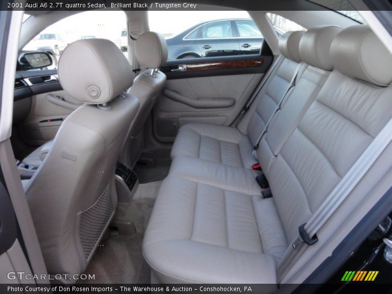 Brilliant Black / Tungsten Grey 2001 Audi A6 2.7T quattro Sedan