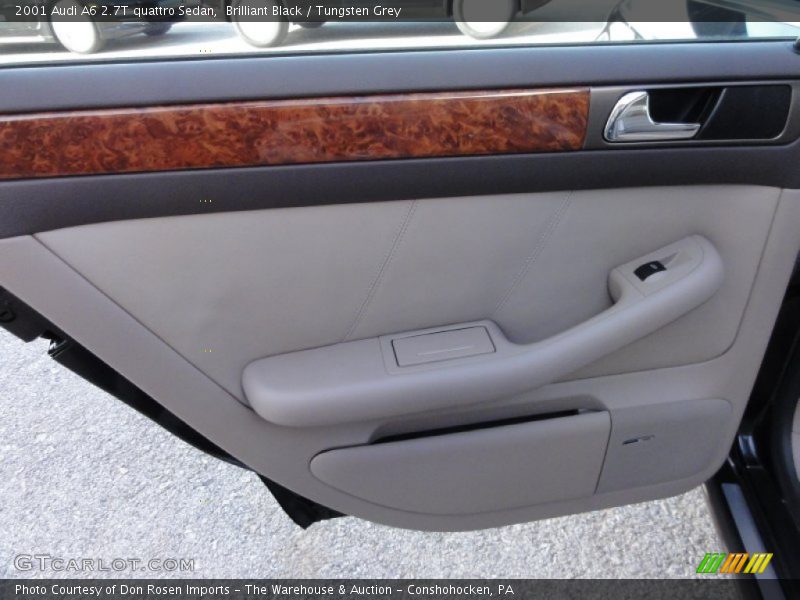 Brilliant Black / Tungsten Grey 2001 Audi A6 2.7T quattro Sedan