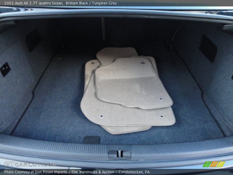 Brilliant Black / Tungsten Grey 2001 Audi A6 2.7T quattro Sedan