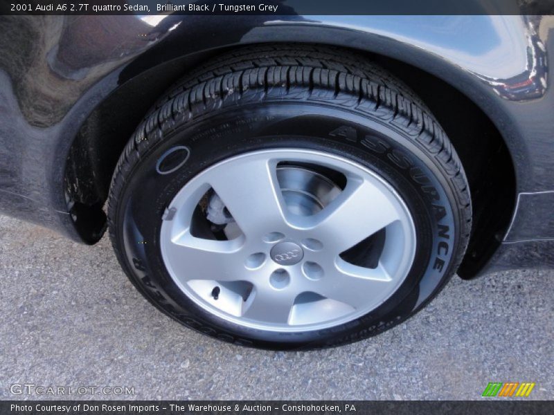 Brilliant Black / Tungsten Grey 2001 Audi A6 2.7T quattro Sedan