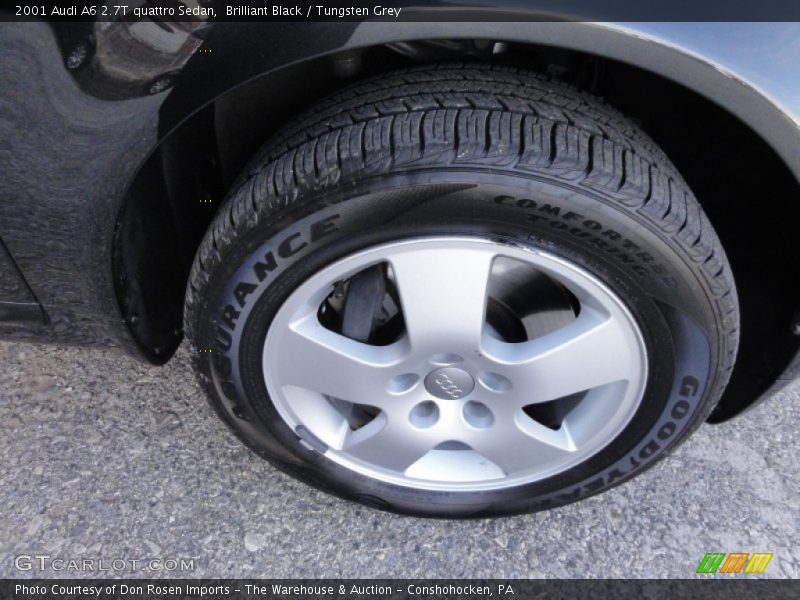 Brilliant Black / Tungsten Grey 2001 Audi A6 2.7T quattro Sedan
