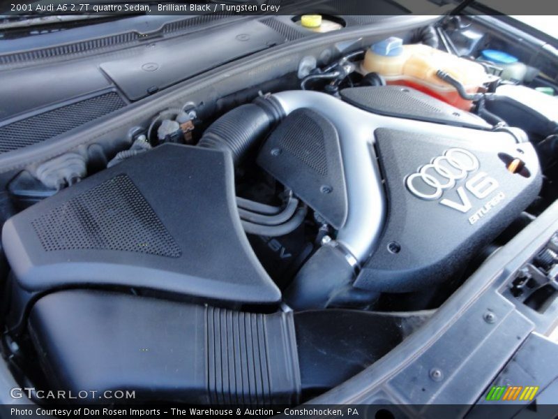 Brilliant Black / Tungsten Grey 2001 Audi A6 2.7T quattro Sedan